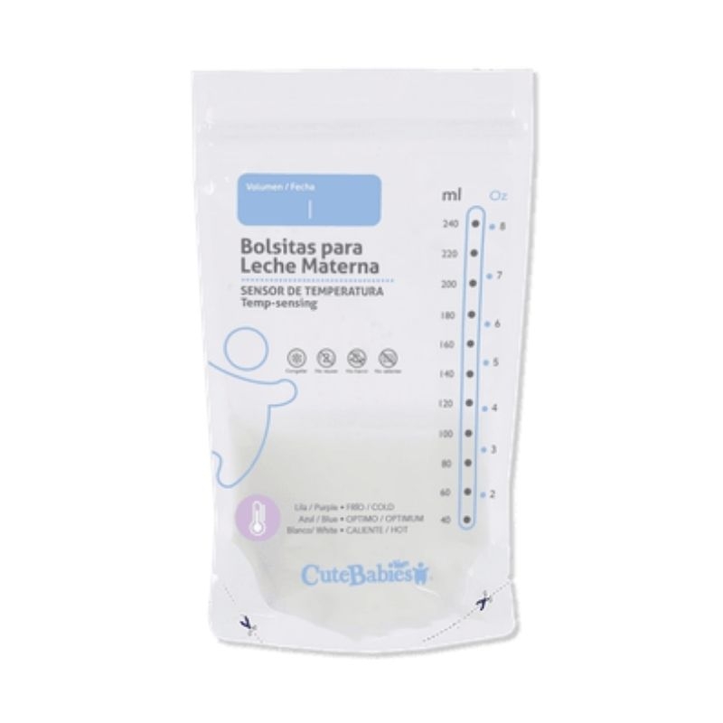 Bolsas para Leche Materna con Sensor de Temperatura 30 Unidades