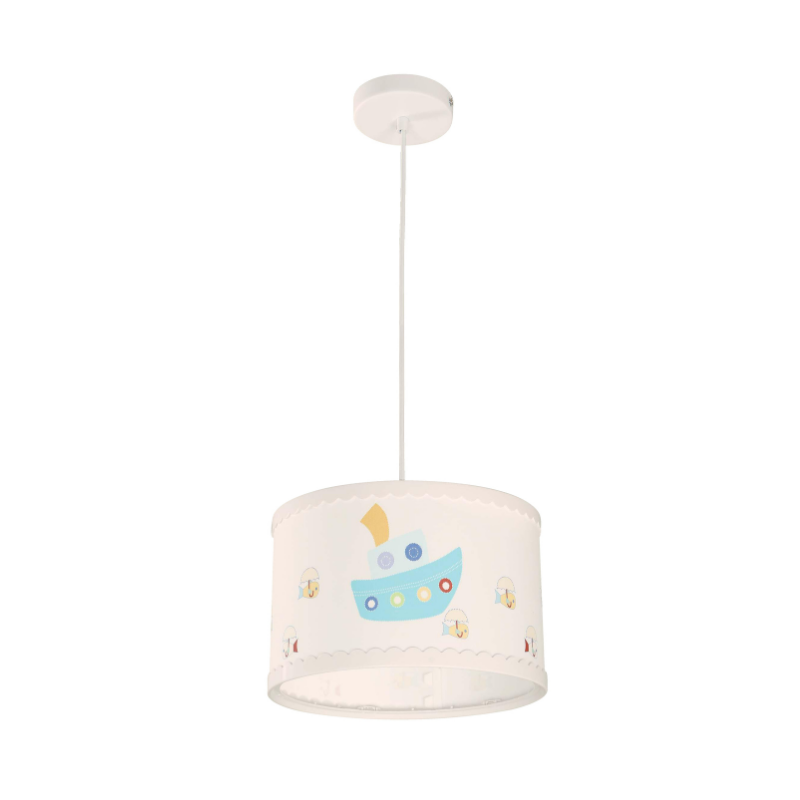 Lámpara Colgante Kiddy Barco Blanca