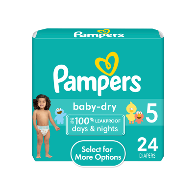 Pañales Baby Dry #5 Pampers 24 Und/Paq