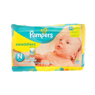 Pañales Swaddlers Newborn Pampers 31 Und/Paq