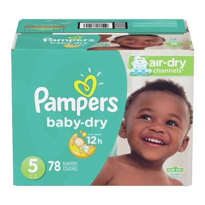 Pañales Etapa 5 Pampers Baby Dry 78 Und/Paq