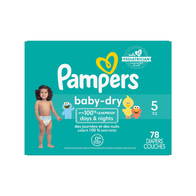 Pañales Etapa 5 Pampers Baby Dry 78 Und/Paq