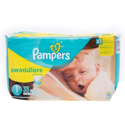 Pañales Swaddlers S1 Pampers 32 Und/Paq