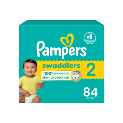 Pañales Etapa 2 Pampers Swaddlers 84 Und/Paq