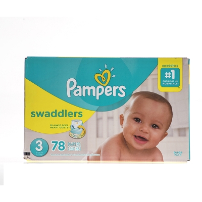 Pañales Swaddlers S3 Super Pack Pampers 78 Und/Paq