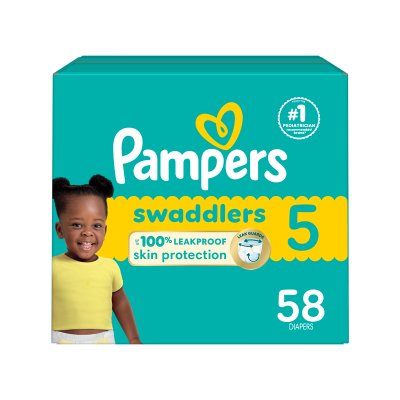 Pañales Swaddlers S5 Super Pack Pampers 58 Und/Paq