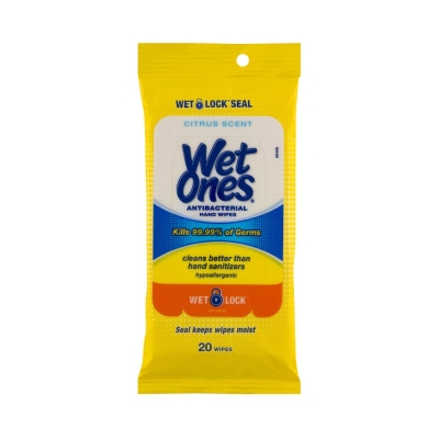 Wet Ones Pañitos Húmedos Desinfectantes Citrus Scent 20 und