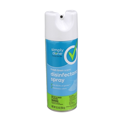Desinfectante En Aerosol Aroma Lino Fresco Simple Done 12.5 Onz