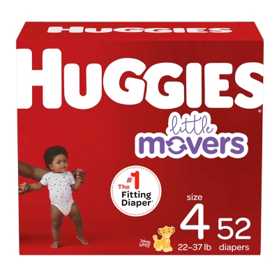 Pañales Etapa #4 Huggies Little Movers 58 Und/Paq