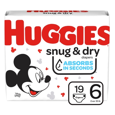 Pañales Snug & Dry #6 Huggies 19 Und/Paq