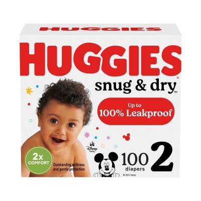 Pañales Huggies Snug & Dry Etapa 2/M 100 Unidades