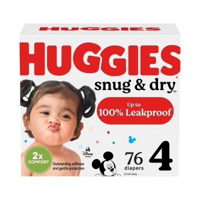 Pañales Huggies Snug & Dry Etapa 4/XG 76 Unidades