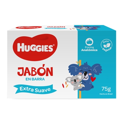 Jabón en Barra Extra Suave Huggies 75 Gr