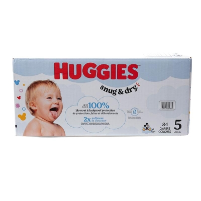 Pañales Snug & Dry Talla 5 Huggies Giga 84 Und