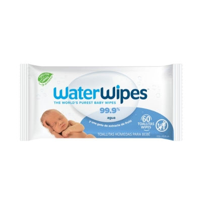 Toallitas Húmedas para Bebé WaterWipes 60 Ud