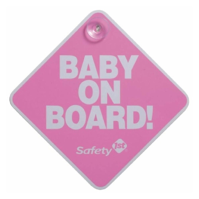 Safety Letrero "Bebé a Bordo" Rosa