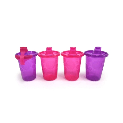 The First Years Set 4 Vasos take and Toss  Rosa 10 oz