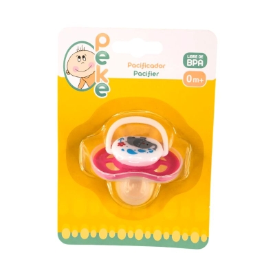 Pacificador Con Tapa Rosado