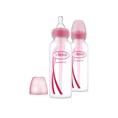 Set De 2 Biberones Options Standard Rosa 8 Oz