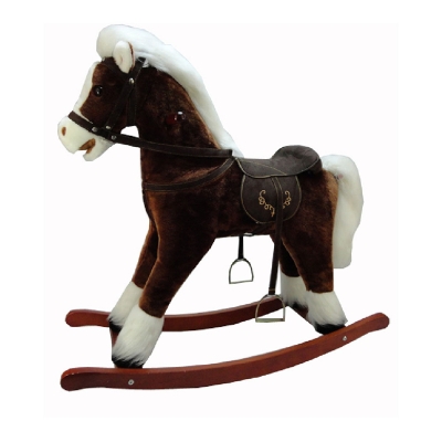 Timeleader Caballo Balancín Marrón con Sonido