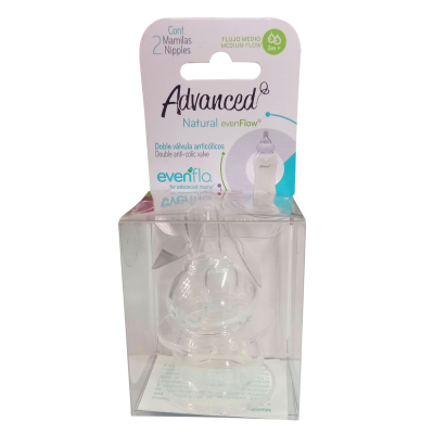 Evenflo Set de Mamilas Advanced Natural Light Flujo Medio
