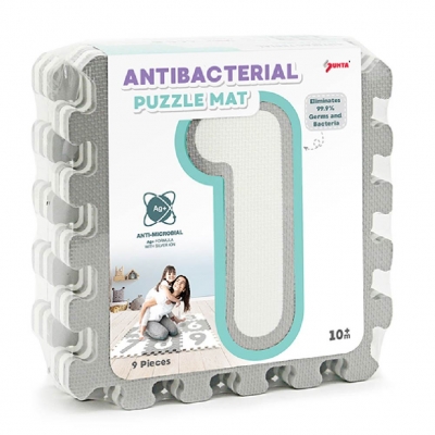 Sunta Alfombra Antibacterial 9 Pzas Gris