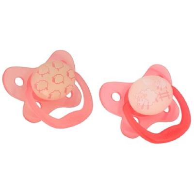 Dr. Brown's Set de Chupetes Rosa Glow in the Dark 0-6m