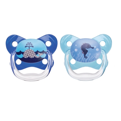 Dr. Brown's Set de Chupetes PreVent Azul 0-6m