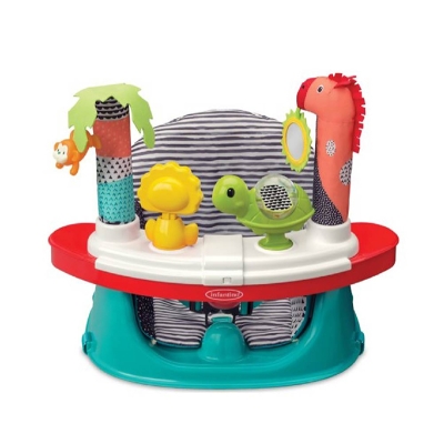 Infantino Booster Para Comer Musical Discovery 3 en 1