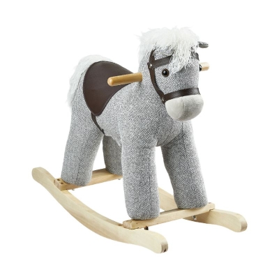 Caballo Mecedor con Sonido Gris