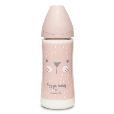 Suavinex Biberon Whiskers 12 Oz Rosa