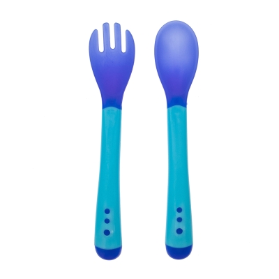 Set Cuchara & Tenedor Azul