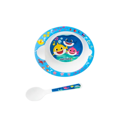 Juego de Bowl c/cucharas de Baby Shark Stor