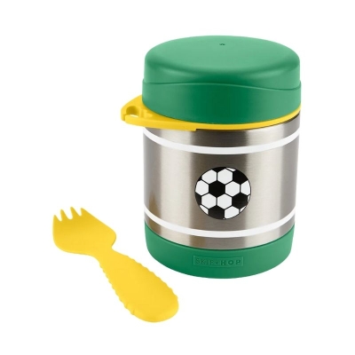 Envase Térmico para Merienda Acero Inoxidable Fútbol