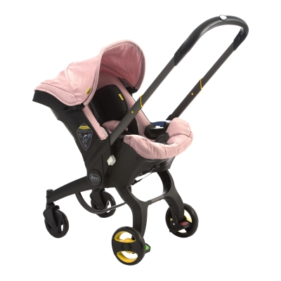 Coche con Silla de Carro Rosado