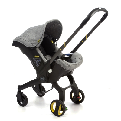 Coche con Silla de Carro Gris