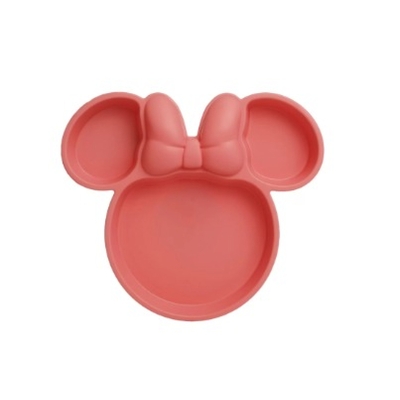 Minnie Mouse Plato con Divisiones Silicona