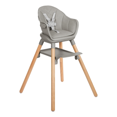 Silla para Comer 2 en 1 Woody Gris