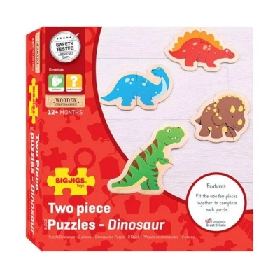 Rompecabezas Dinosaurios 2 Piezas
