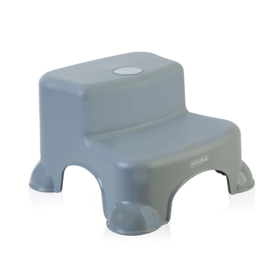 Asiento con Escalera para Inodoro Gris