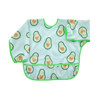 Babero BLW Manga Larga Aguacates