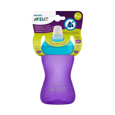 Vaso con Boquilla Suave Morado