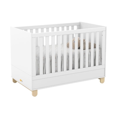 Cuna  Matic Aura con Patas de Madera Natural