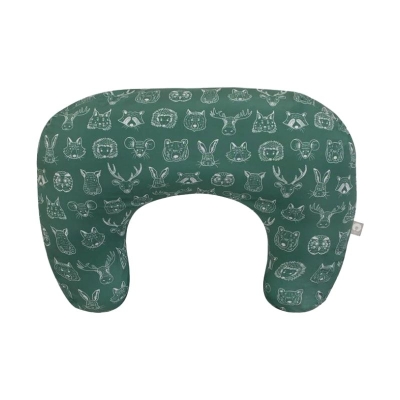 Almohada de Lactancia Dibujos Animales Verdes