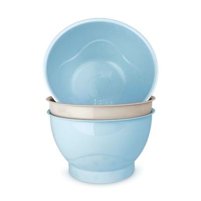 Bowls con Tapa 3 Unidades Azul