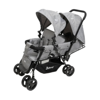 Coche Doble Duolite Gris