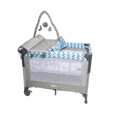 Corral Cuna Apego Born Azul