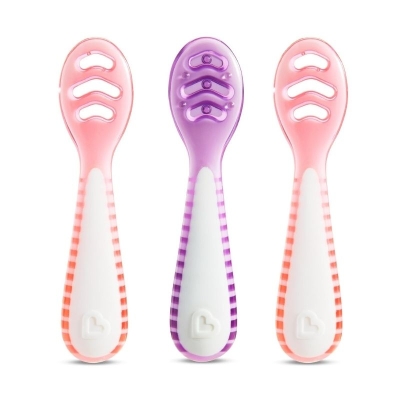 Cubiertos Gentle Dip™ 3 Unidades Rosado y Morado