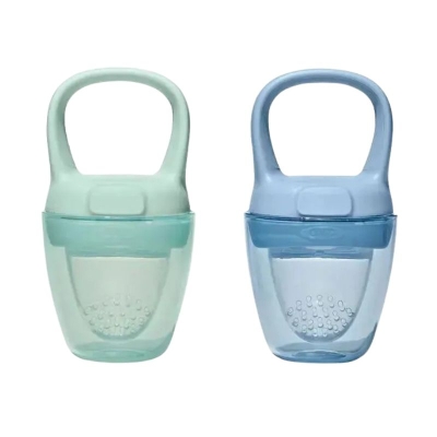 Set de 2 Mallas para Comer Frutas Aqua y Azul Claro