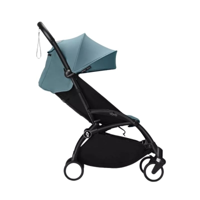 Coche Liviano YOYO³  Aqua Leather Negro